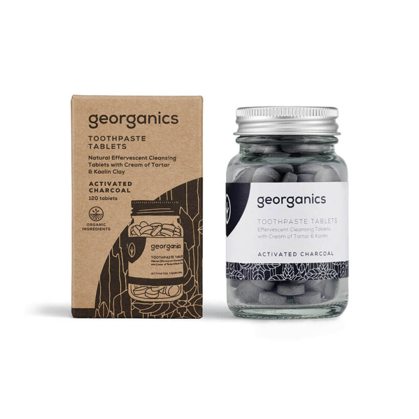 Pastilhas Dentífricas Naturais Georganics - Carvão Ativado - 120 Pastilhas - Image 2