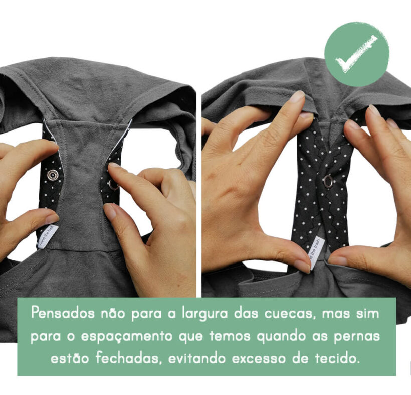 Penso Menstrual Reutilizável Mind The Trash - Moderado - Preto - Image 6