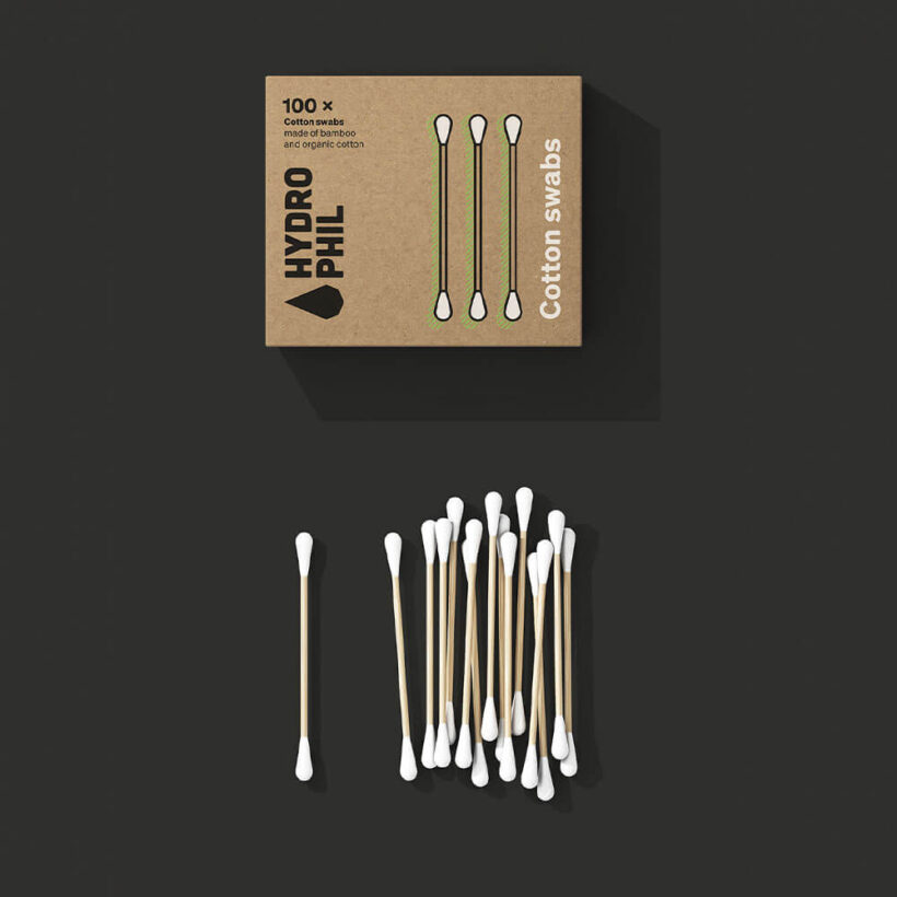 Cotonetes de Algodão Biológico Hydrophil - Pau de bambu - Image 3