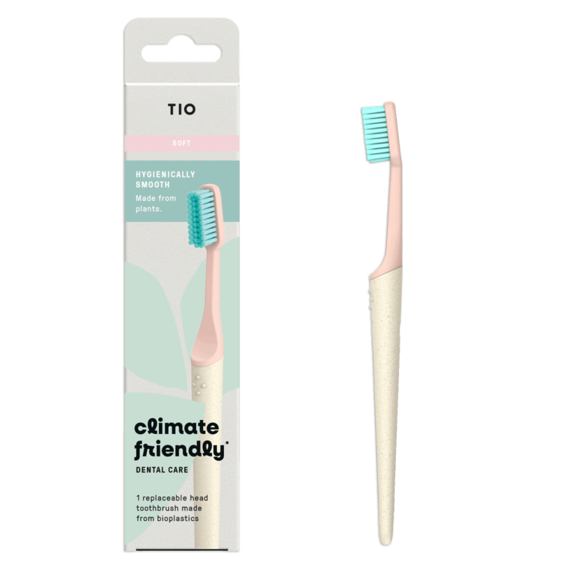 Escova de Dentes Bioplástico TIO Care - Suave (Rosa)