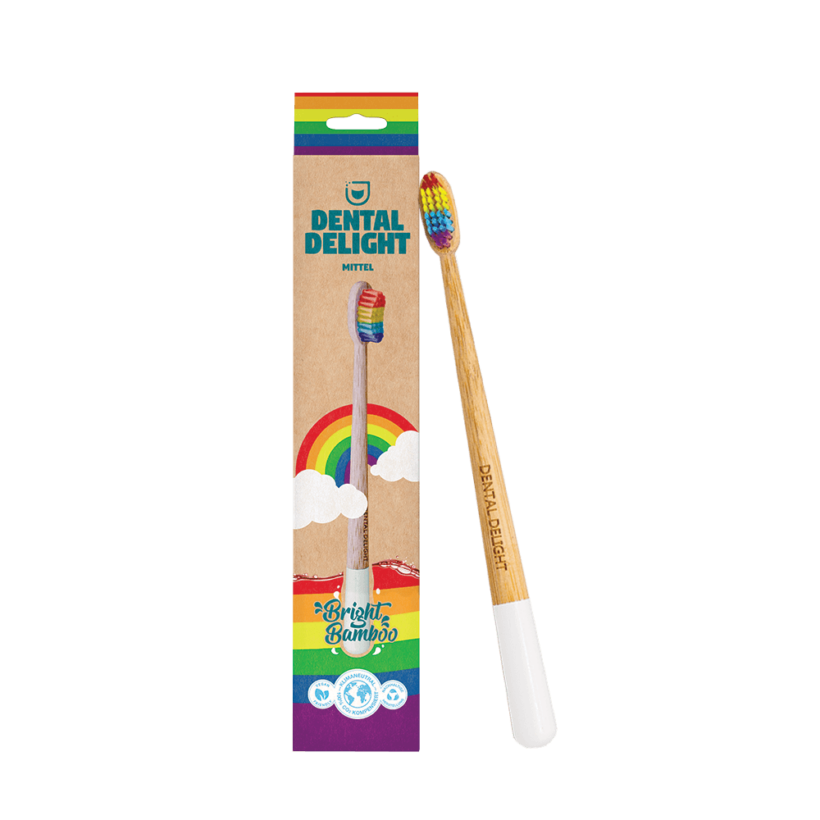 Escova de Dentes de Bambu Arco-Íris Dental Delight