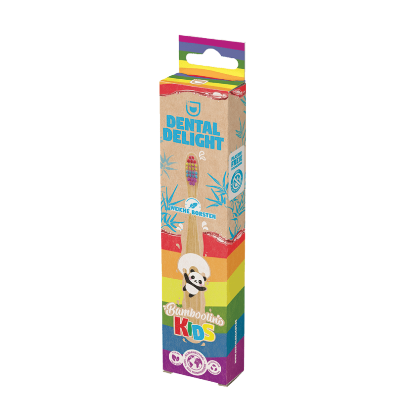 Escova de Dentes Bamboolino Kids Arco-Íris Dental Delight