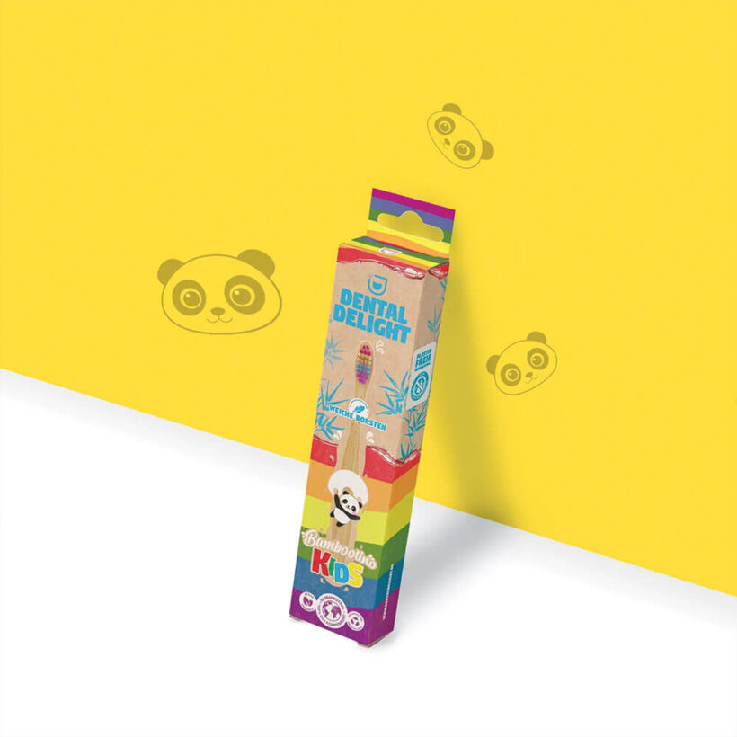 Escova de Dentes Bamboolino Kids Arco-Íris Dental Delight - Image 2