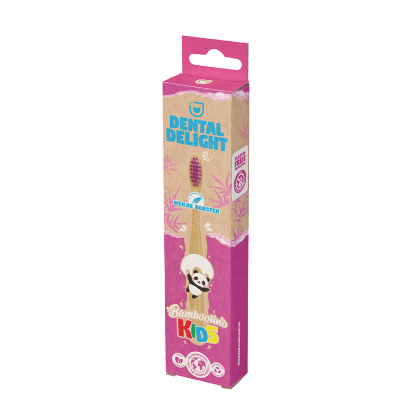 Escova de Dentes Bamboolino Kids Lilás Dental Delight