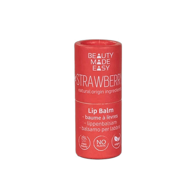 Bálsamo Labial Vegano em Tudo de Papel Beauty Made Easy - Morango - Image 2